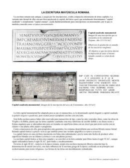 Escritura capital romana