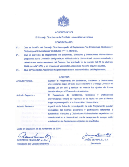 Reglamento de Emblemas, Símbolos y Distinciones (Archivo PDF)