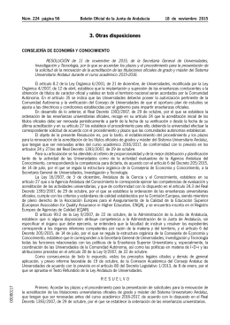 3. Otras disposiciones - Agencia Andaluza del Conocimiento