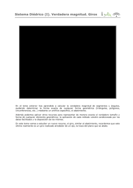 Sistema Diédrico (I). Verdadera magnitud. Giros