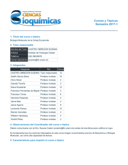 Biología Molecular de la Célula Eucarionte