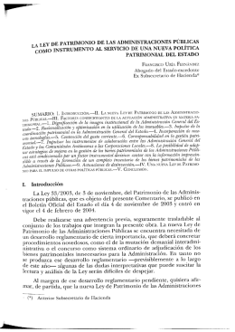 ley de patrimonio de las administraciones públicas como