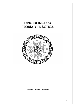 LENGUA INGLESA TEORÍA Y PRÁCTICA