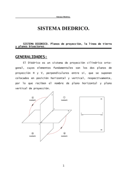 SISTEMA DIEDRICO.