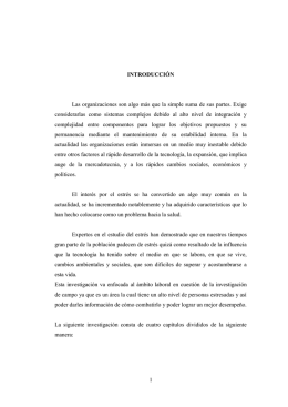 EL ESTRÉS LABORAL Y SU INFLUENCIA EN EL DESEMPEÑO DE