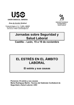 EL ESTRÉS EN EL ÁMBITO LABORAL