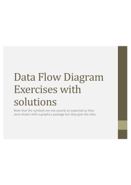 DFD Exercises with Solutions