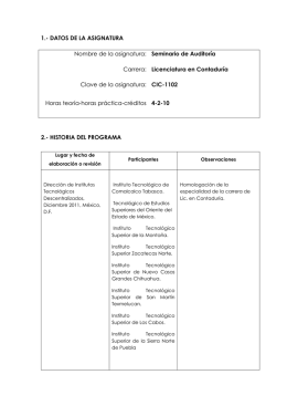 seminario de auditoria - Tecnológico de Estudios Superiores de