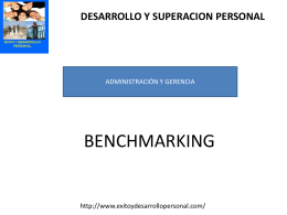 ¿que es el benchmarking?