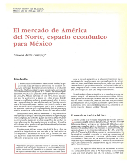 El mercado de América del Norte, espacio económico para México
