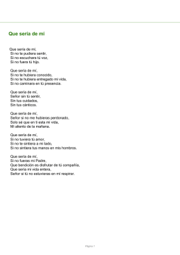 Que sería de mí - Tu lo escribes