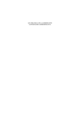 ley orgánica de la jurisdicción contencioso administrativa