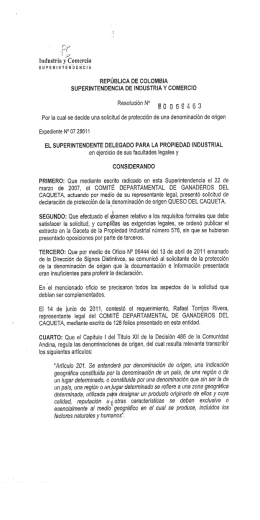 Declaración - Superintendencia de Industria y Comercio