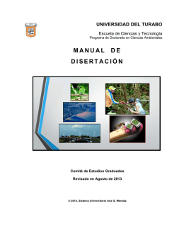 manual de disertación - Sistema Universitario Ana G. Méndez