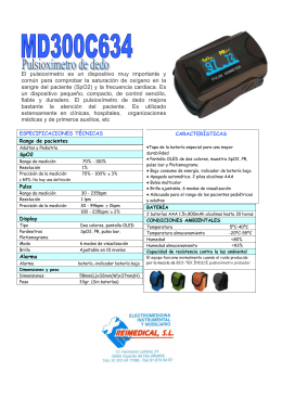El pulsioxímetro es un dispositivo muy importante y común para