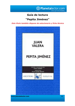 Pepita Jimenez-Guia de lectura
