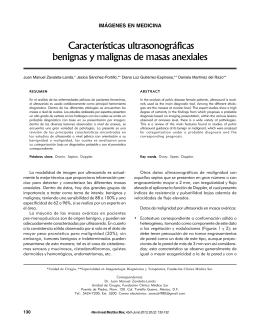 Características ultrasonográficas benignas y malignas
