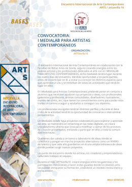 convocatoria: i medialab para artistas contemporáneos