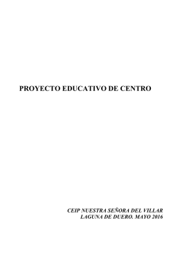 PROYECTO EDUCATIVO DE CENTRO