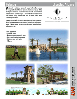 alencia is a residential community located in Chandler, Arizona