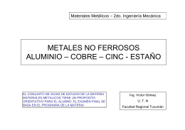 Metales no Ferrosos - Facultad Regional Tucumán