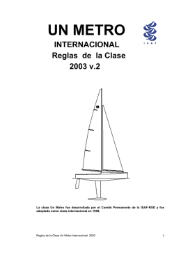 Reglas de Clase IOM - Federación Balear de Vela