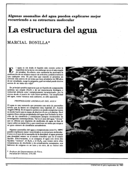 La estructura del agua - E