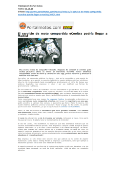Publicación: Portal motos Fecha: 01.06.16 Enlace: http://www