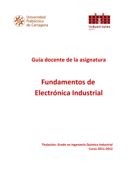 Fundamentos de Electrónica Industrial