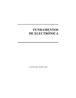 fundamentos de electrónica - Departamento de Electrónica