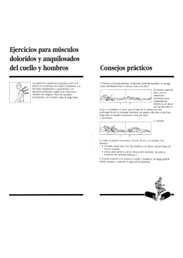 Músculos doloridos/anquilosados cuello y hombros