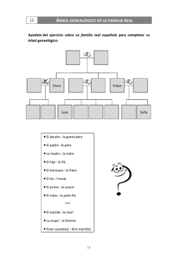 árbol genealógico de la familia real