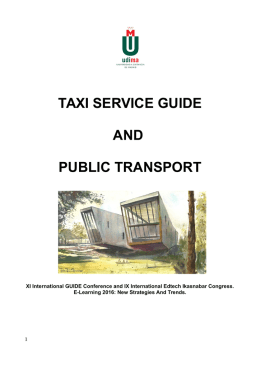 taxi service guide and public transport