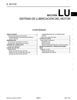 SISTEMA DE LUBRICACIÓN DEL MOTOR