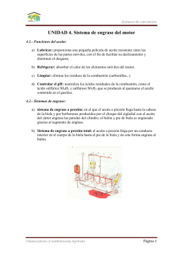 sistema de engrase del motor