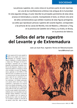 Sellos del arte rupestre del Levante y de Extremadura