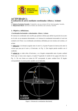 Altura y Acimut - Instituto de Astrofísica de Canarias
