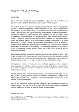 Boletin informativo nº 15 - Asociación Española de Pediatría de
