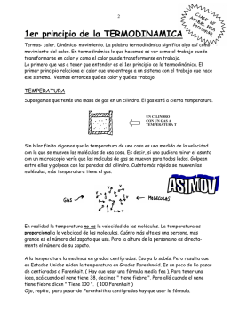 primer principio de la termodinamica