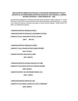 Candidatos aptos