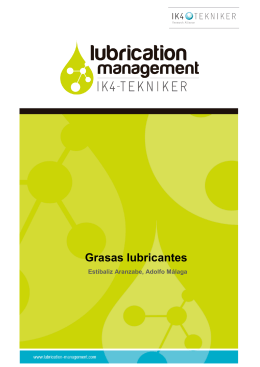 Grasas lubricantes - Lubrication Management