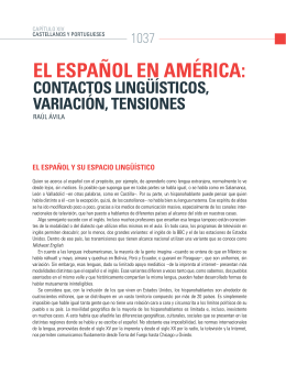 el español en américa - El Colegio de México