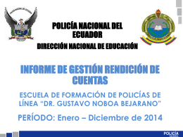 DR. GUSTAVO NOBOA BEJARANO - Policía Nacional del Ecuador