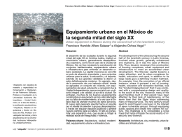Equipamiento urbano en el México de la segunda mitad del siglo XX