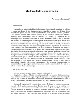 Modernidad y comunicación