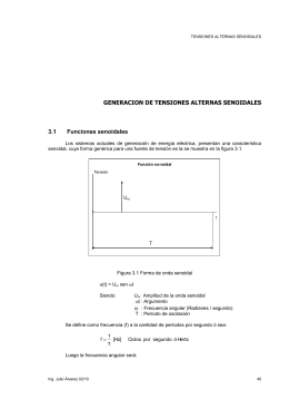 GENERACION DE CORRIENTES ALTERNAS SENOIDALES