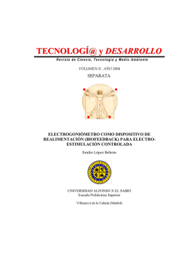 Electrogoniómetro como dispositivo de realimentación