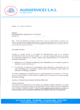 audiservices sas - Procuraduría General de la Nación