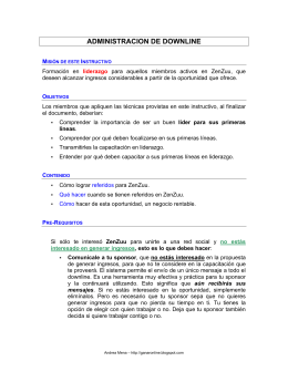 administracion de downline - TodoPositivo Todo Positivo