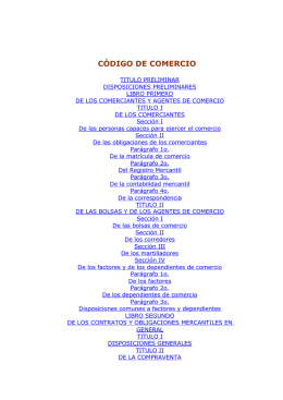 CÓDIGO DE COMERCIO
